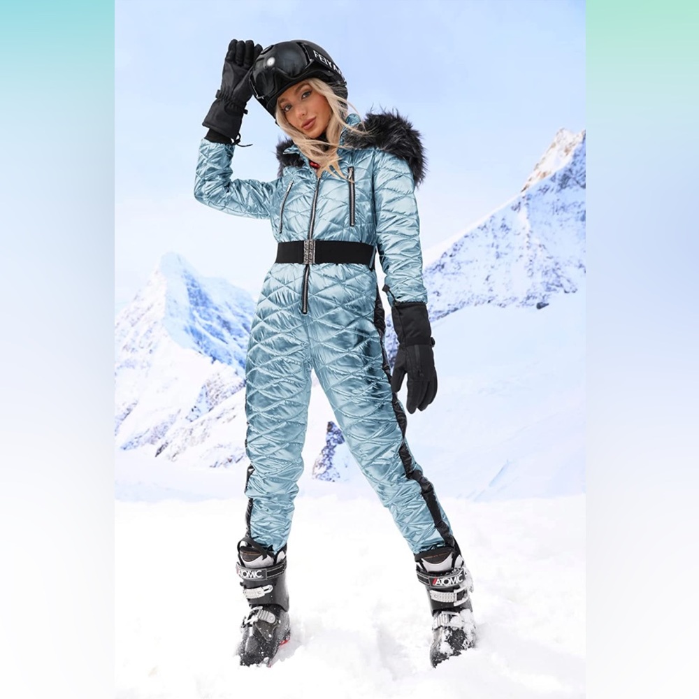 Small Blue Ski Suit Never Worn!